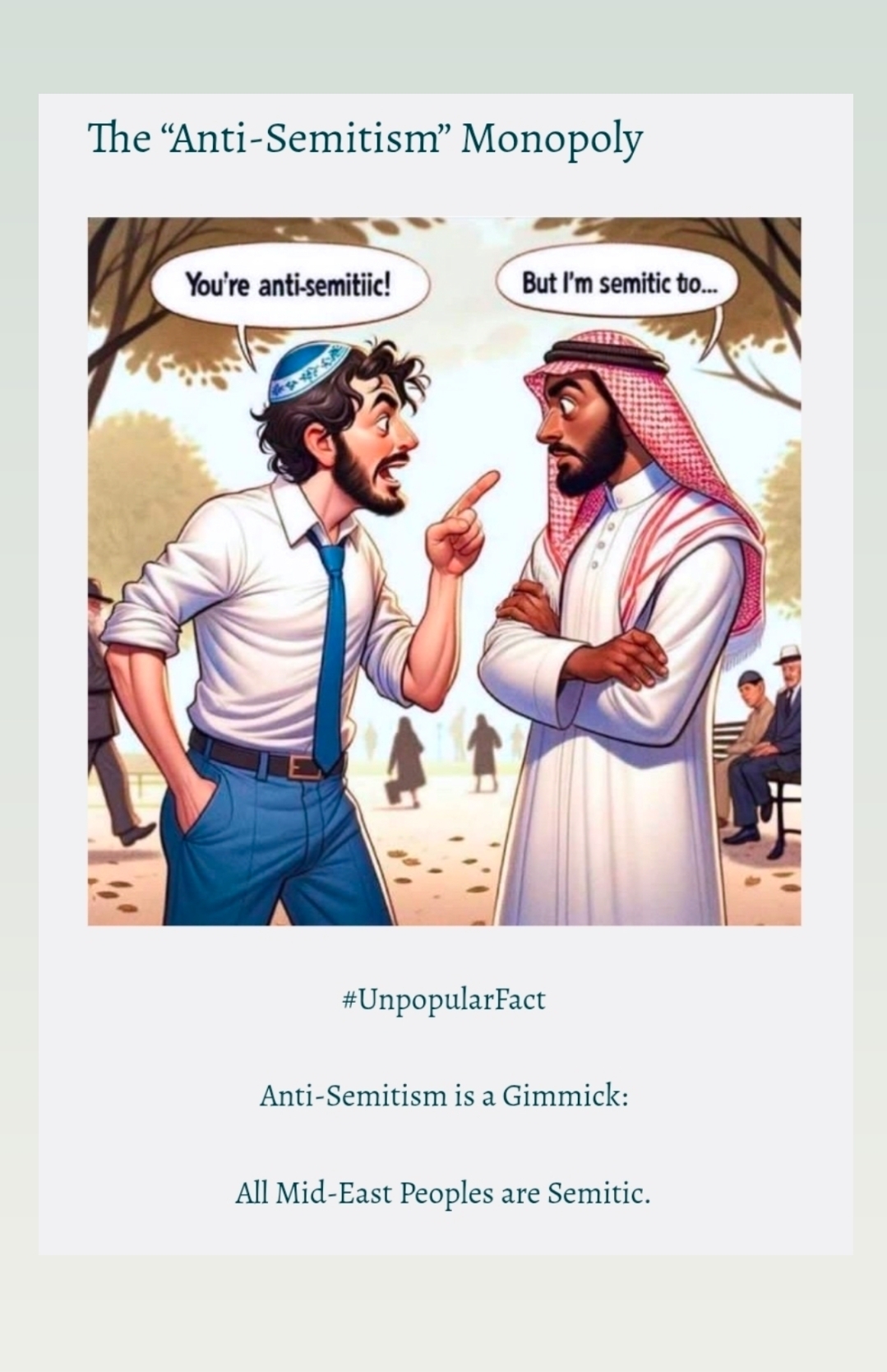 The “Anti-Semitism” Monopoly