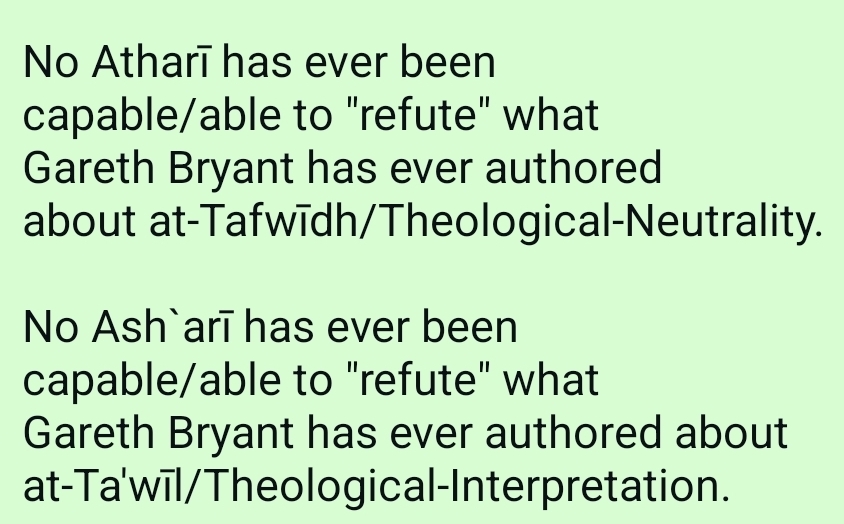 “To Translate or not to Translate”: The Hujjah (Refutation) against the Team-Ash`arī ridiculous Pseudo-Monopoly over the Sifāt/Features of Allah
