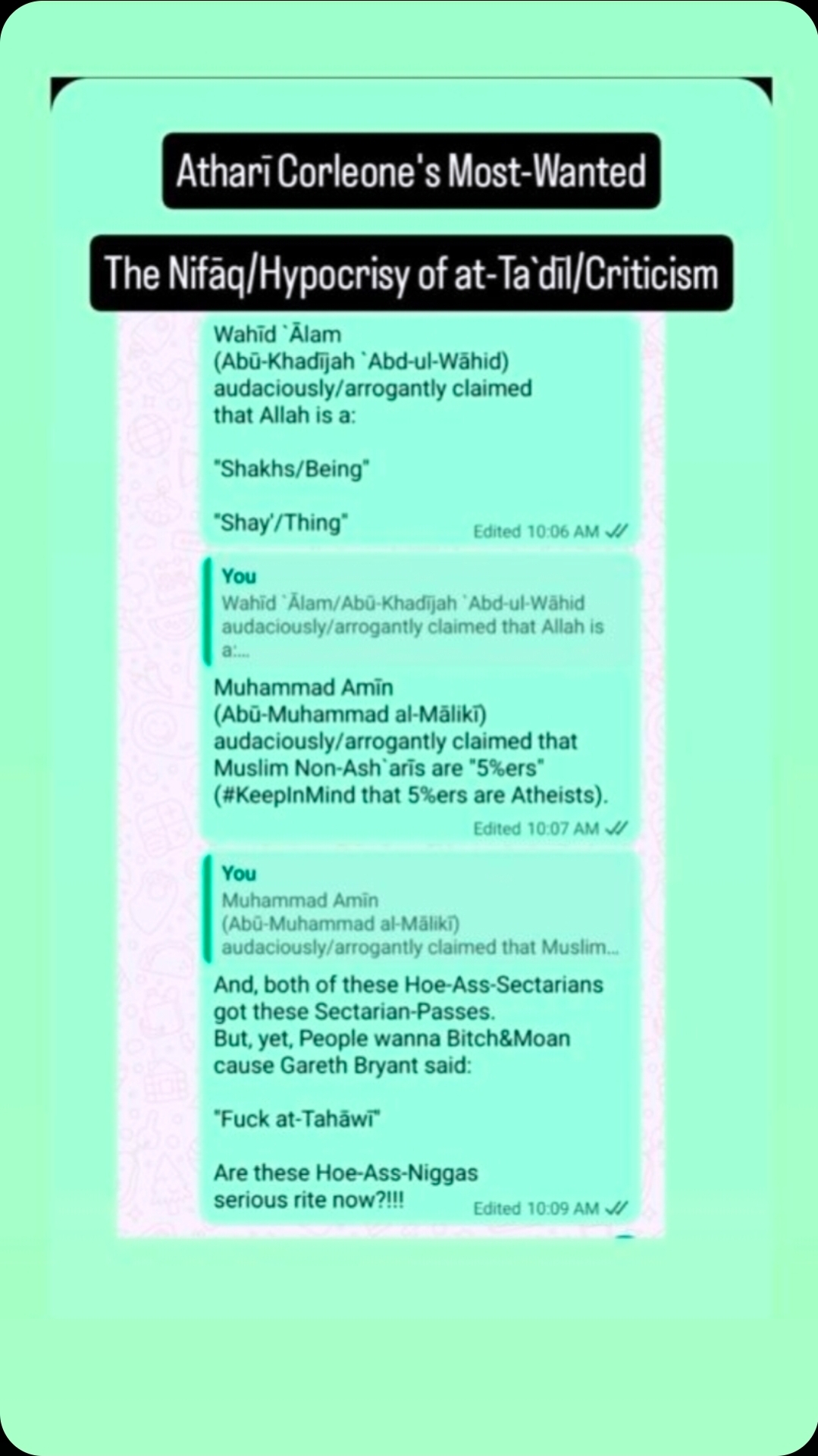 Hizbī/Sectarian-Favoritism