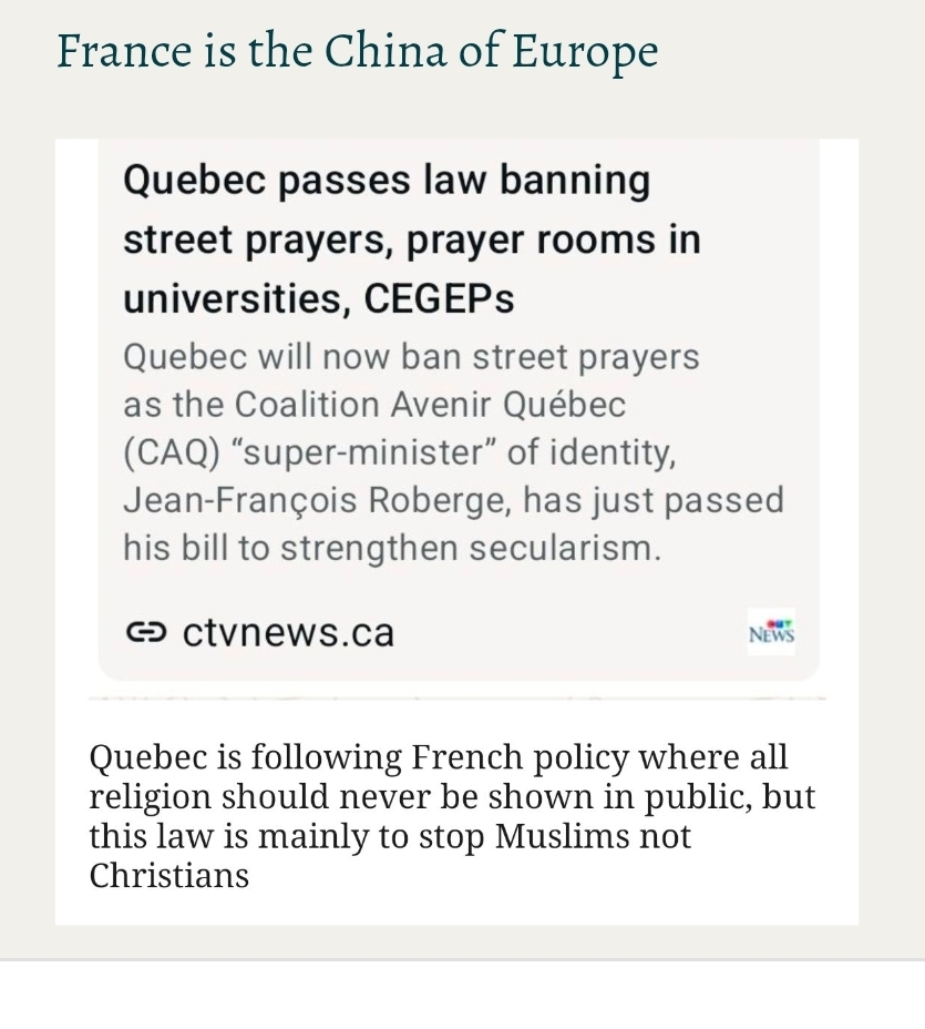 France is the China of Europe