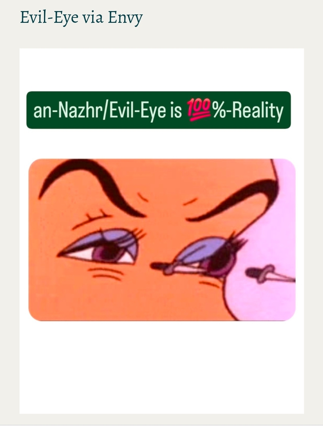 Evil-Eye via Envy