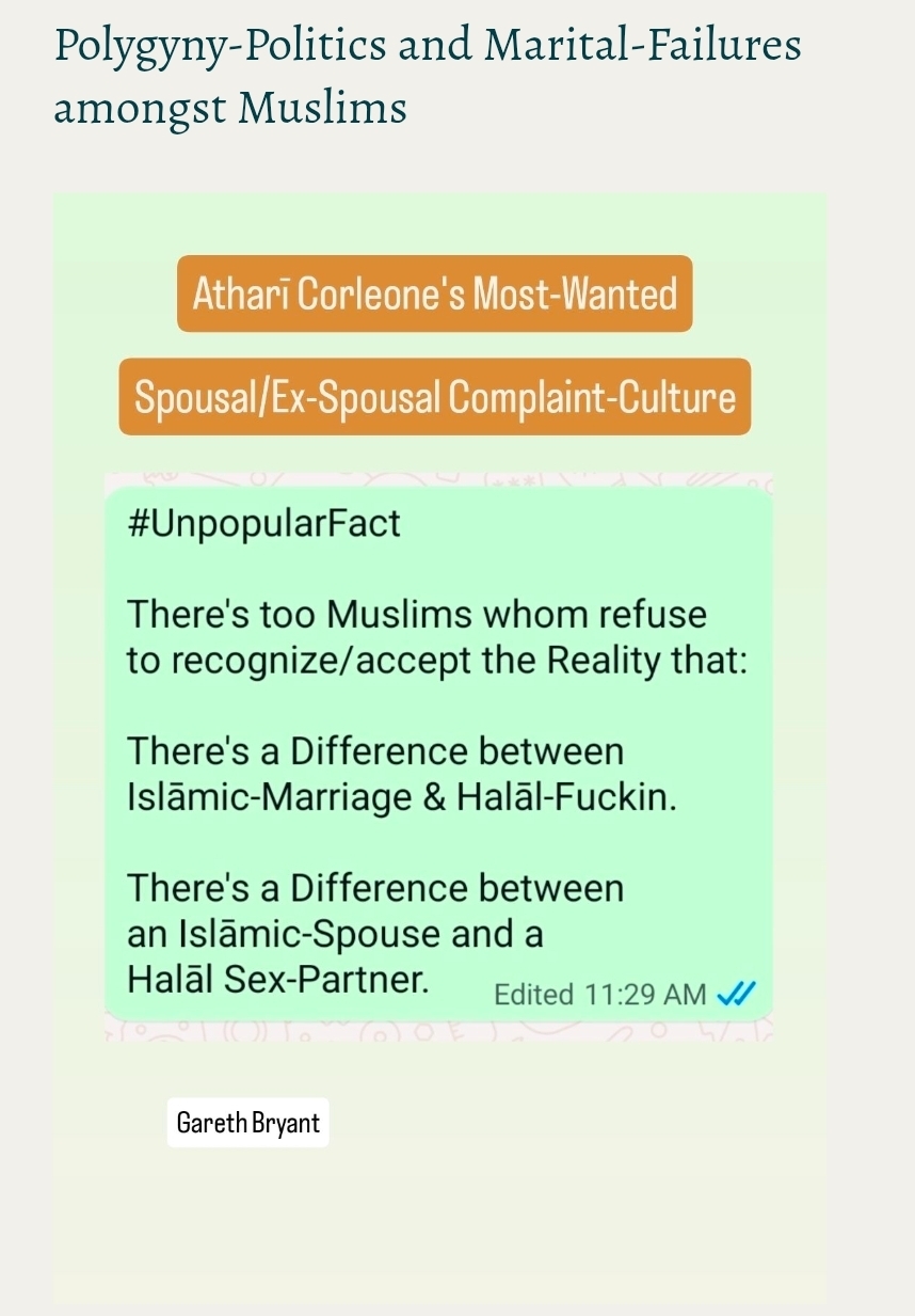 Polygyny-Politics and Marital-Failures amongst Muslims