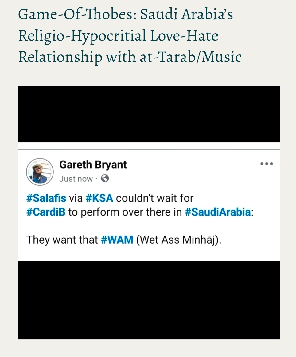 Game-Of-Thobes: Saudi Arabia’s Religio-Hypocritial Love-Hate Relationship with at-Tarab/Music